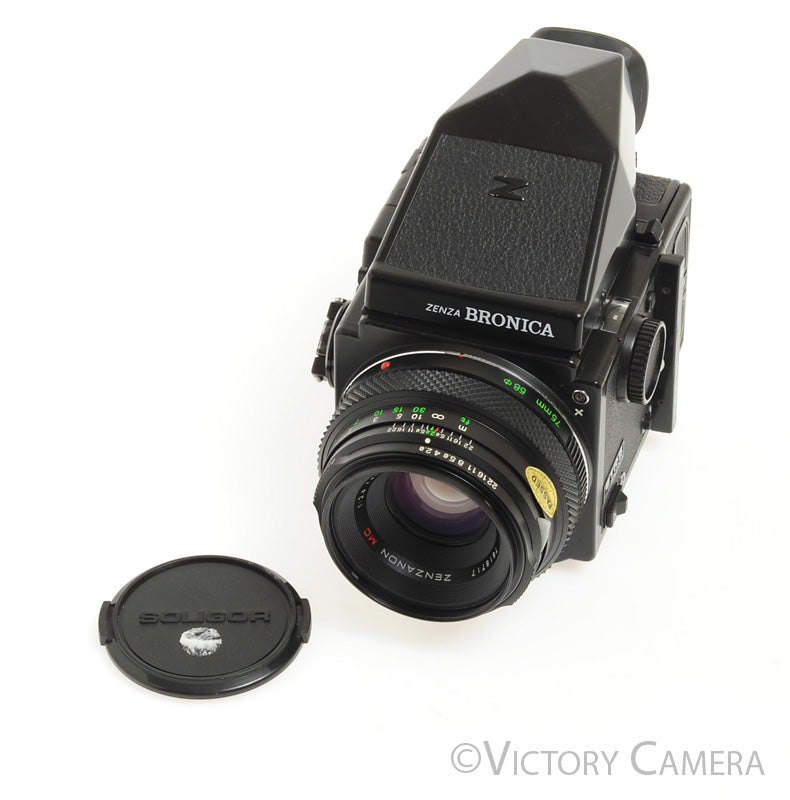 Zenza Bronica ETR S Camera w/ 75mm f2.8 Lens 120 Back [EXC] - Victory Camera