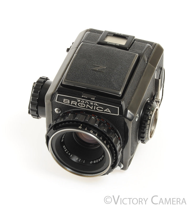 Zenza Bronica S2A 6x6 Medium Format Camera w/ 75mm f2.8 Lens 120 Back [EXC] - Victory Camera