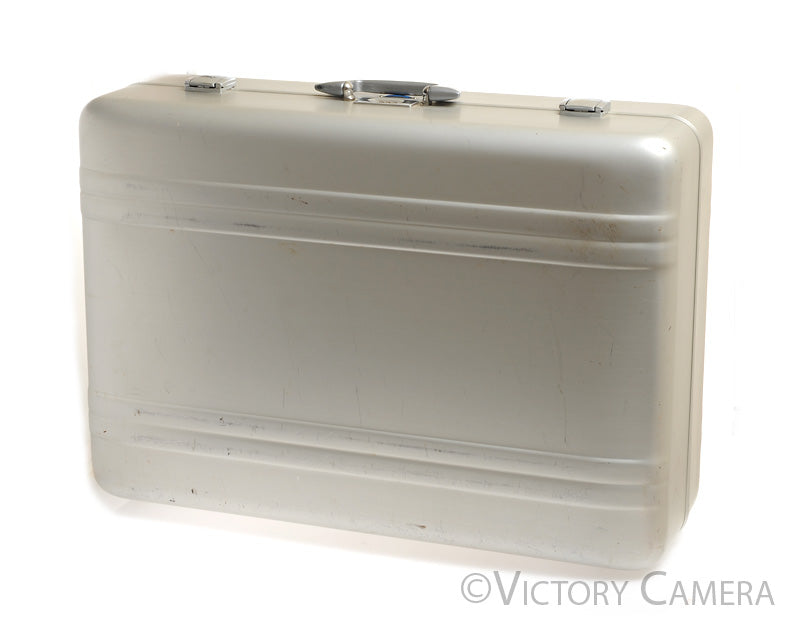 Zero Halliburton Chrome Rare Large Aluminum Camera Case ~26" x 18" x 9" [EXC] - Victory Camera