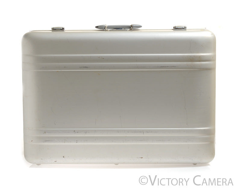 Zero Halliburton Chrome Rare Large Aluminum Camera Case ~26&quot; x 18&quot; x 9&quot; [EXC] - Victory Camera