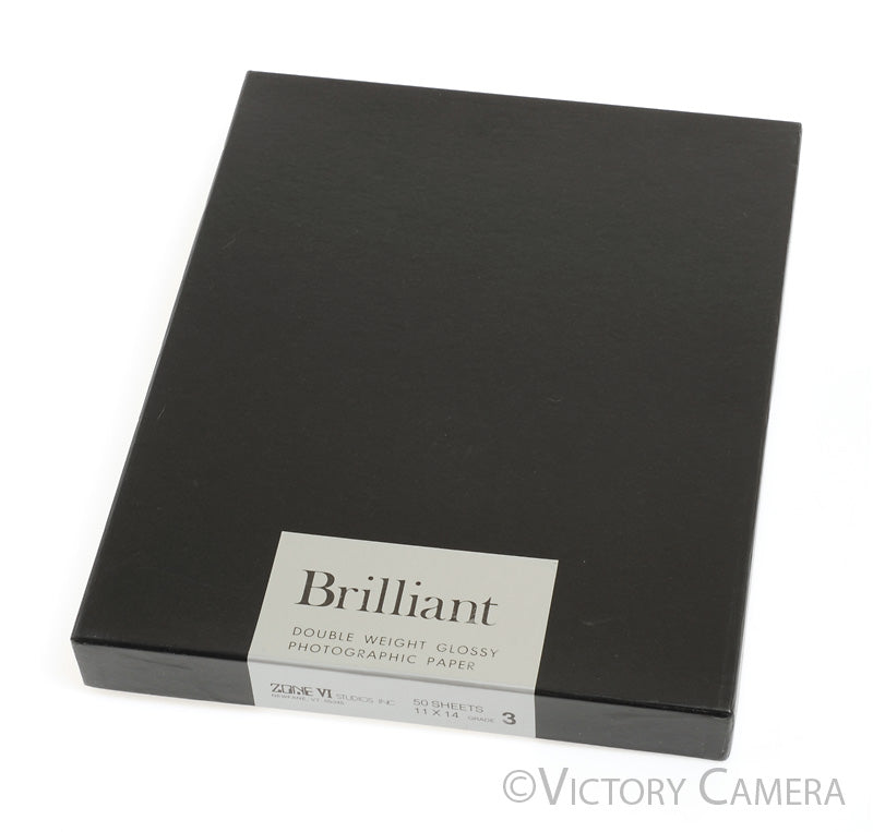 Zone VI Brilliant 50 Sheet 11x14 #3 Photo Paper -Sealed, Cold Stored- [AS-IS] - Victory Camera