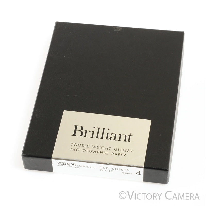 Zone VI Brilliant 8x10 #4 Graded B&amp;W Photo Paper 100 Sheets -Sealed Cold Stored- [EXC] - Victory Camera