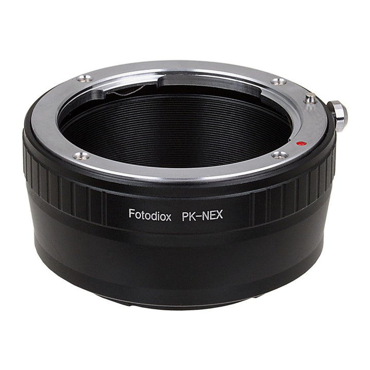 Fotodiox Lens Mount Adapter - Pentax K Mount (PK) SLR Lens to Sony Alpha E-Mount Mirrorless Camera Body - Victory Camera