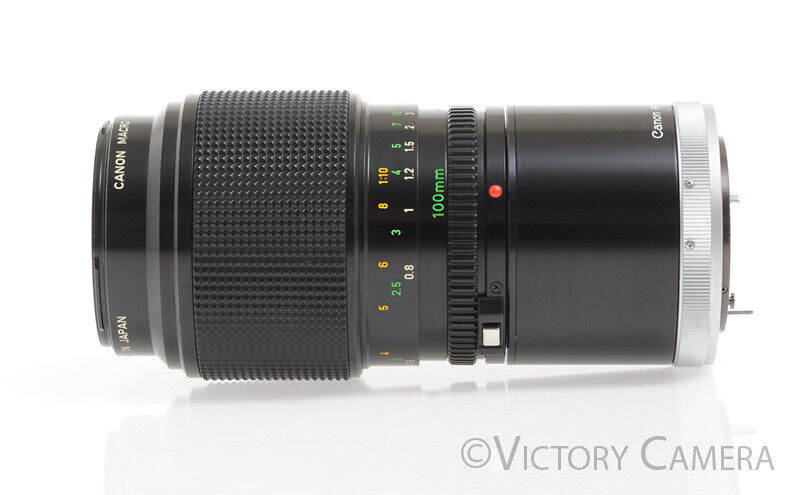 Canon 100mm F4 FD Telephoto Macro Zoom Lens w/ 50mm Extension