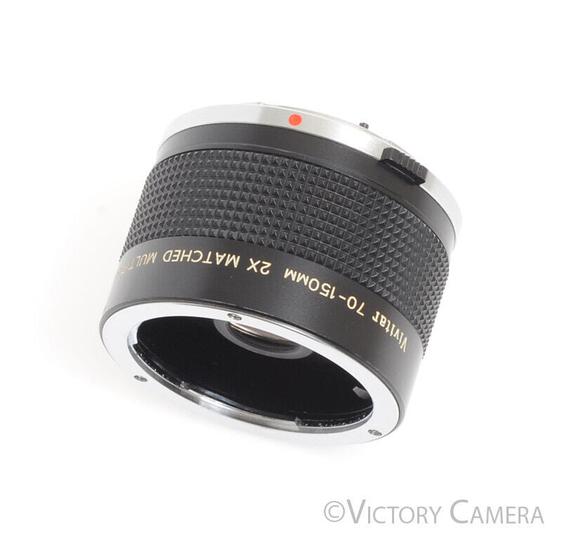 Vivitar MC 70-150mm 2x Matched Multiplier Teleconverter Olympus O/OM Mount [EXC+] - Victory Camera