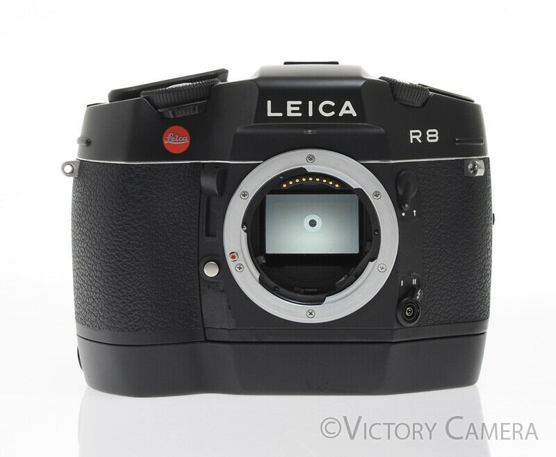 Leica R8 Black SLR Film Camera w/ Motor Winder -Clean- [EXC+] - Victory Camera