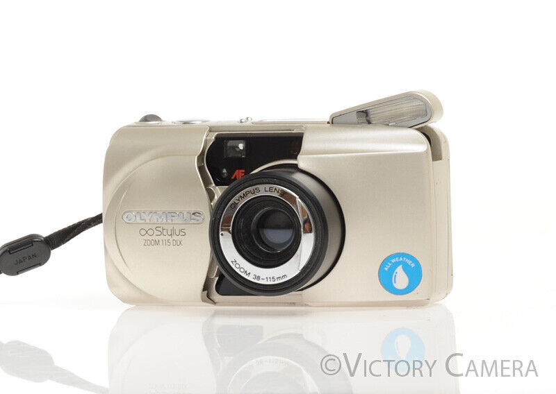 Olympus Stylus Zoom 115 DLX Point & Shoot Camera w/38-115mm Lens -As i