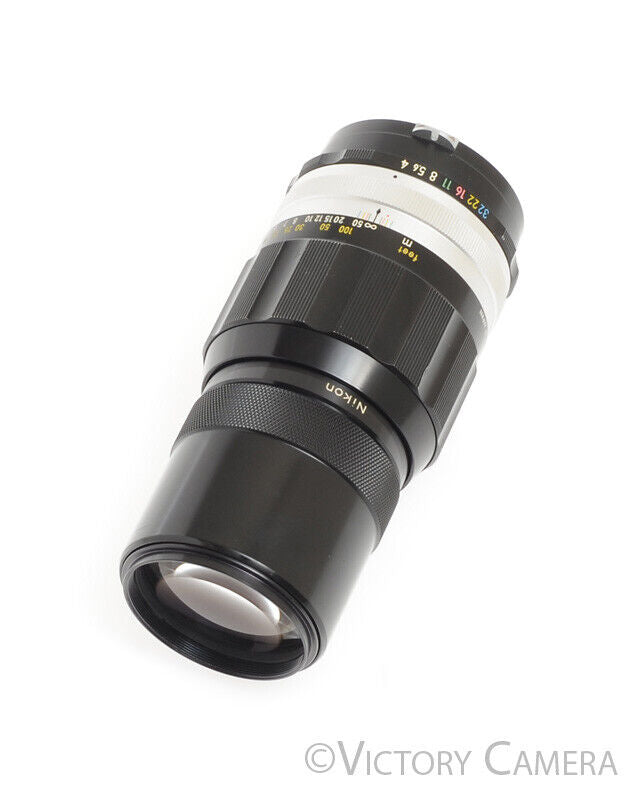 Nikon Nikkor-Q 20cm 200mm f4 Photomic Non-AI Telephoto Prime Lens -Clean- [EXC+] - Victory Camera