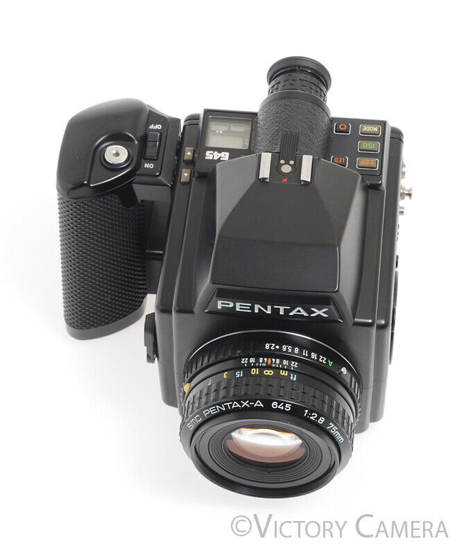 Pentax 645 Camera with 75mm f2.8 Lens 120 Back -Clean-